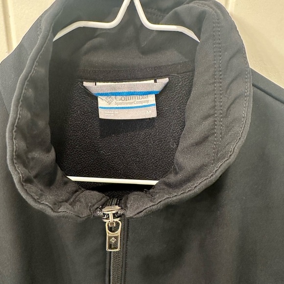 Columbia Classic Black Softshell Fleece Lined Jacket Womens M - Picture 4 of 7